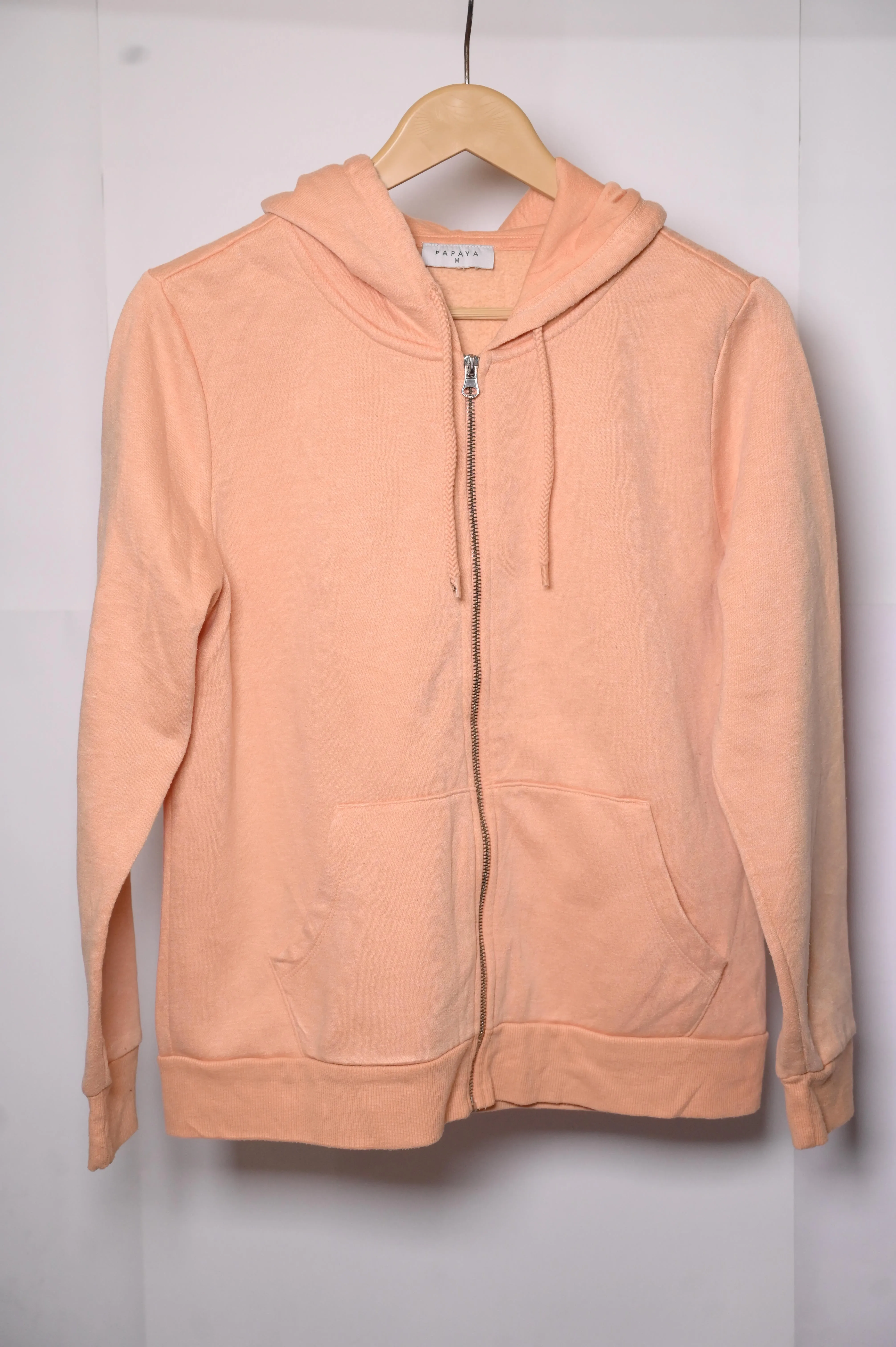 Papaya Peach Hoodie (Medium, Excellent Condition)