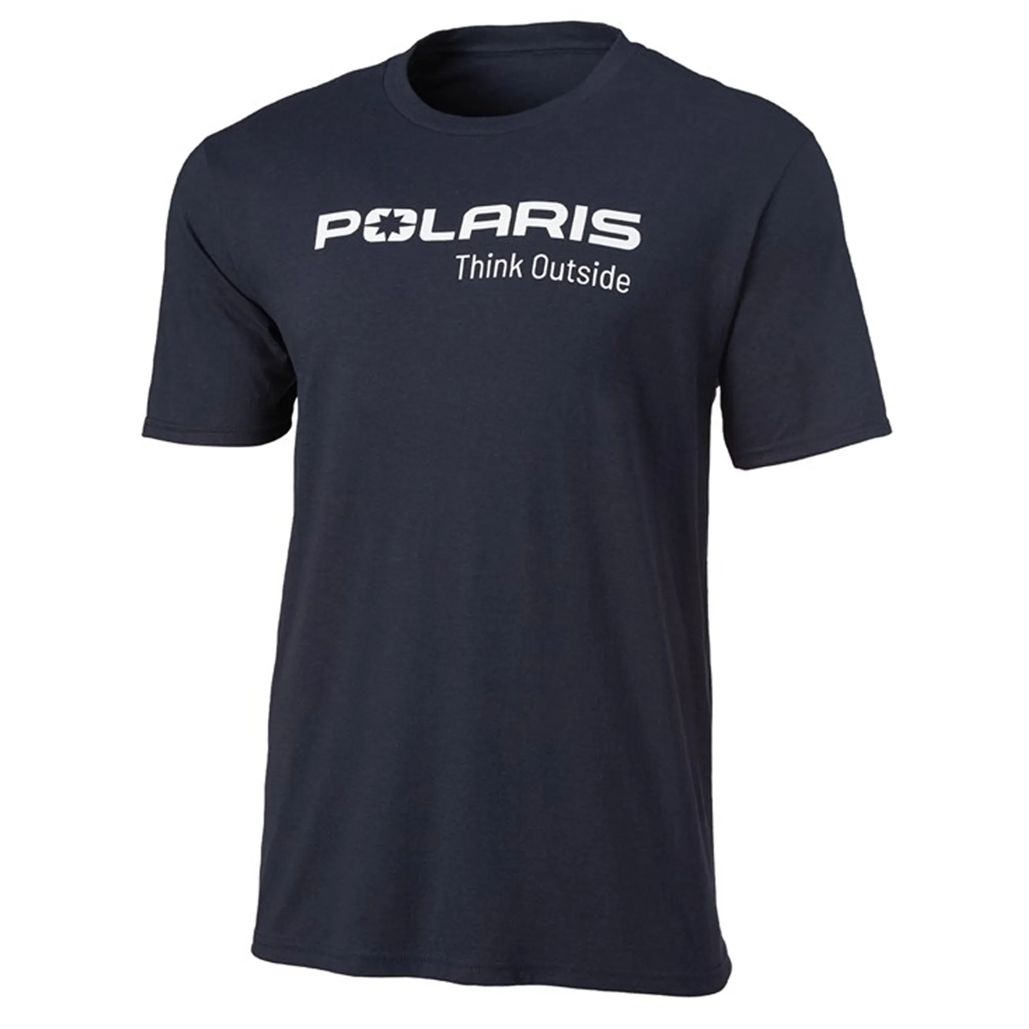 Polaris  Navy Thnk Outside Tee Short Sleeve Lightweight Soft Cotton Blend Soft