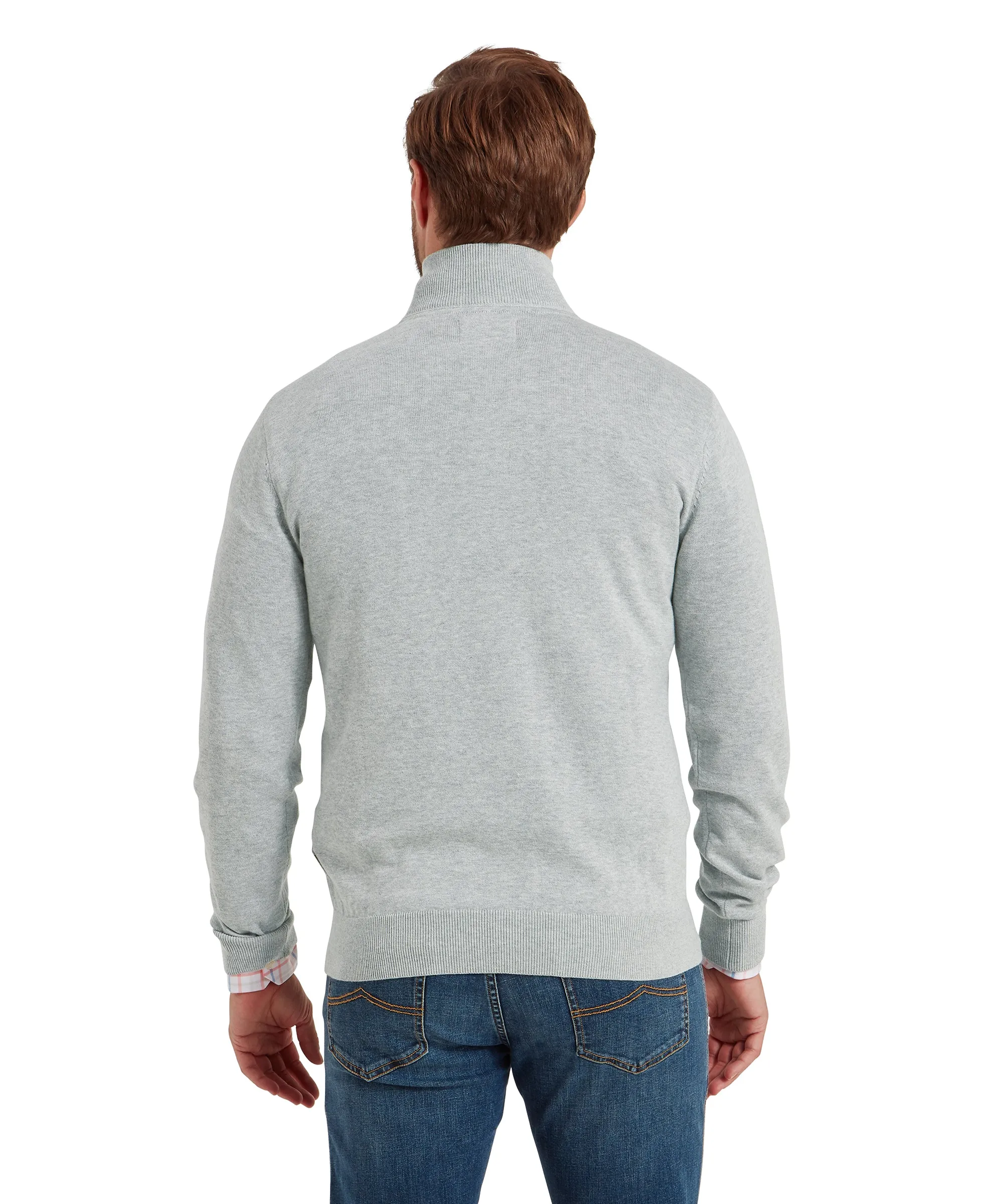 Porthmeor Quarter Zip Jumper - Grey