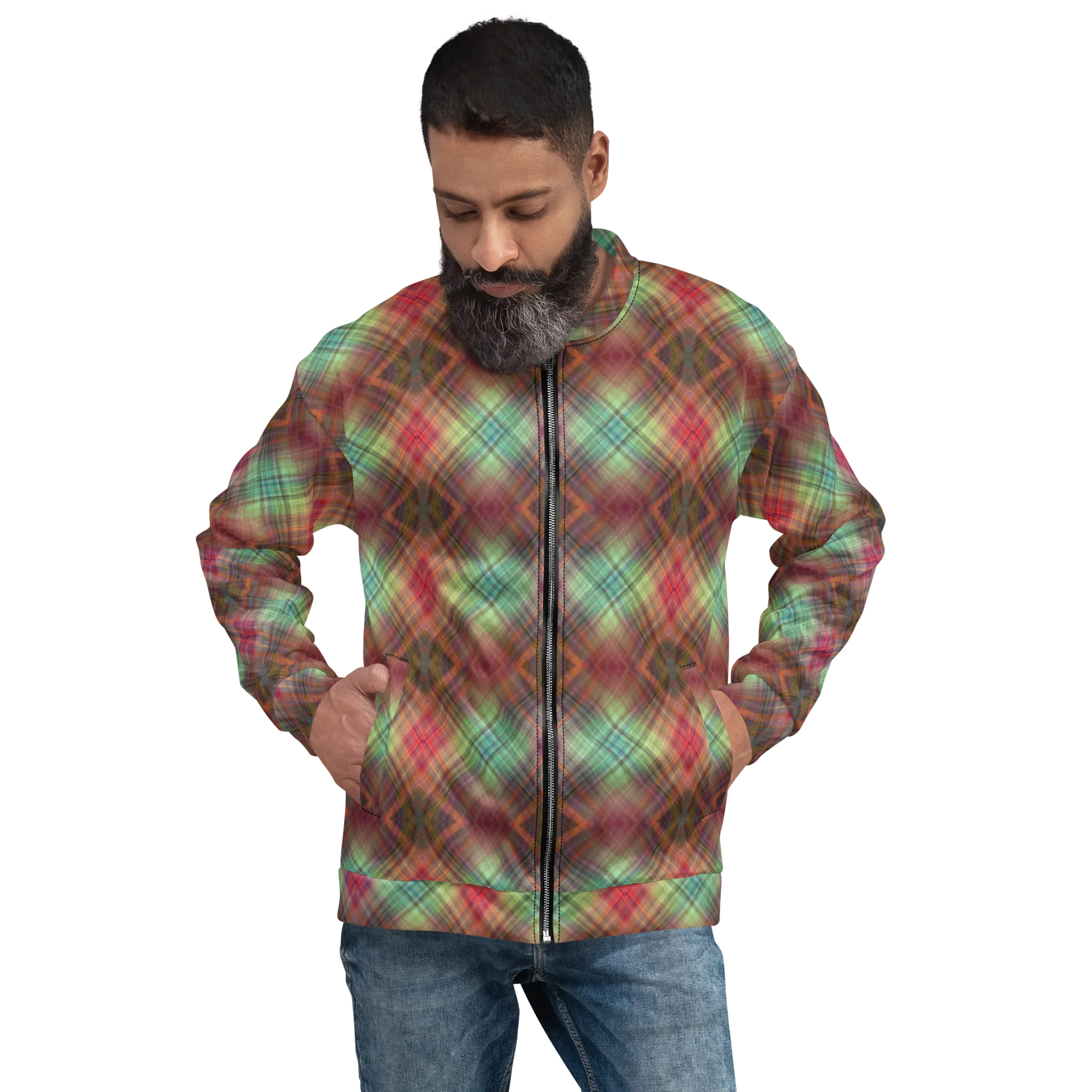 Recursia Argyle Rewired I Men's Bomber Jacket