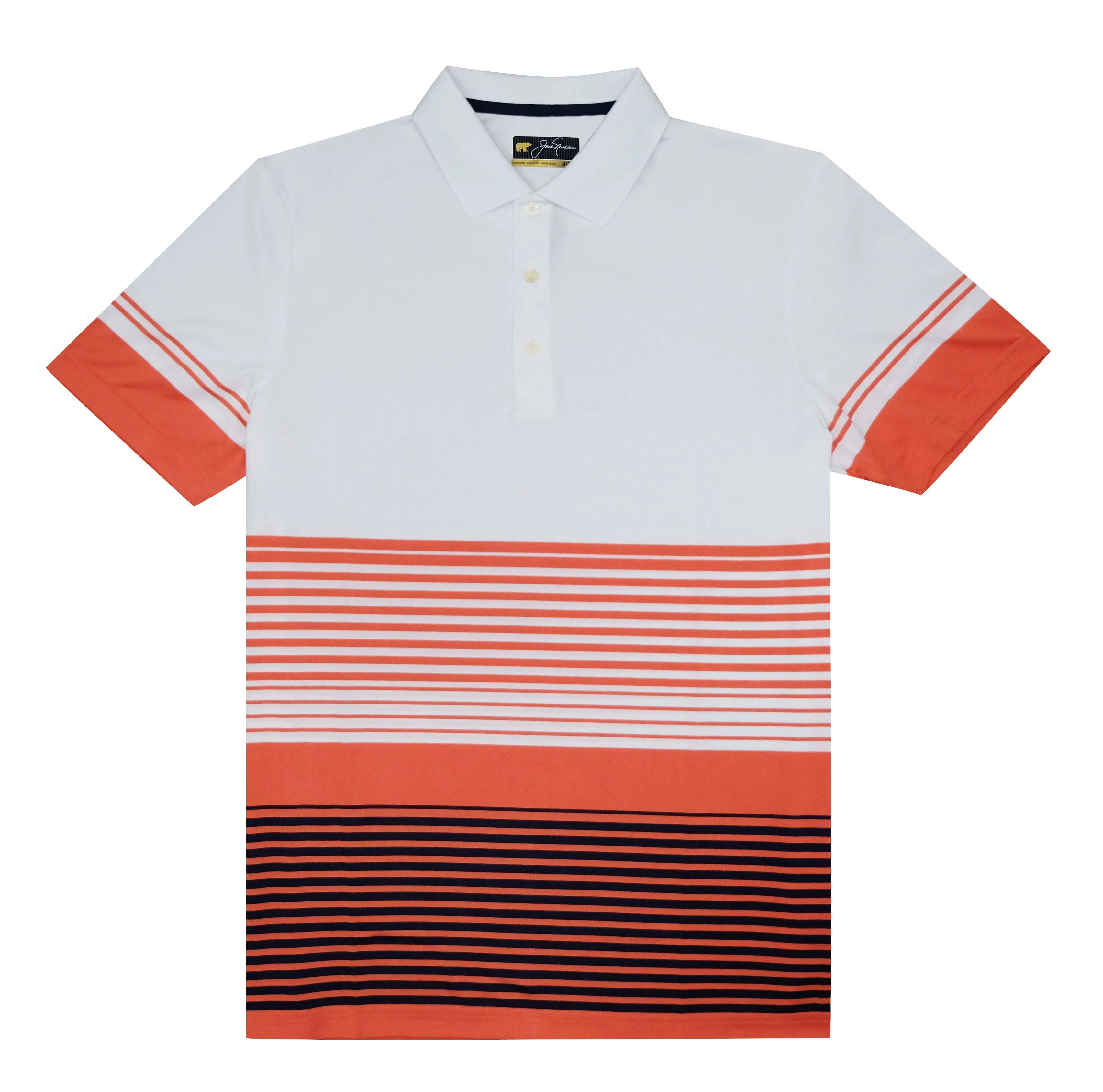 Reverse Stripe Polo Autumn Peach