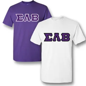 Sigma Lambda Beta Lettered T-Shirt, 2-Pack Bundle Deal - TWILL