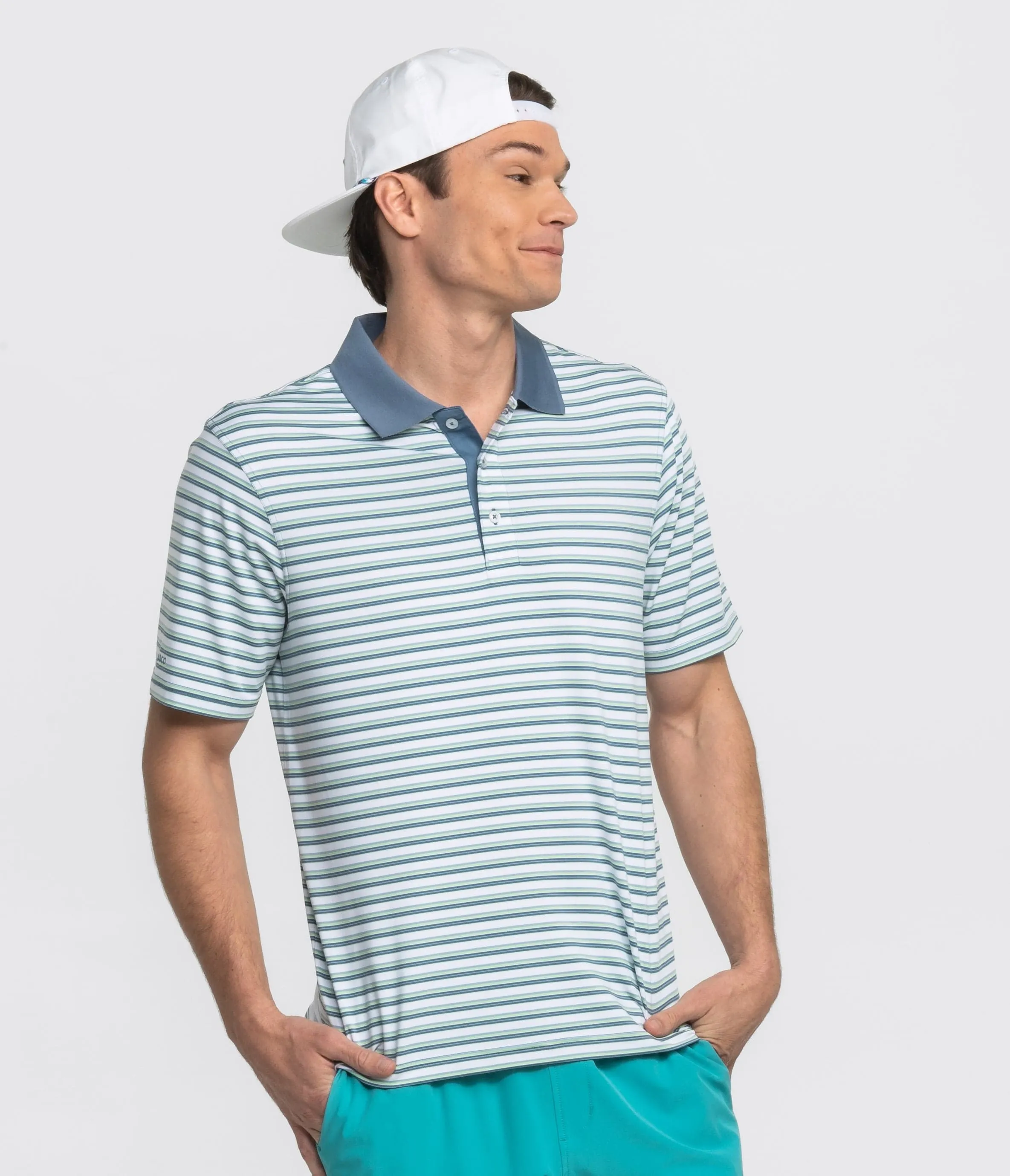 Somerset Stripe Polo - Off Course