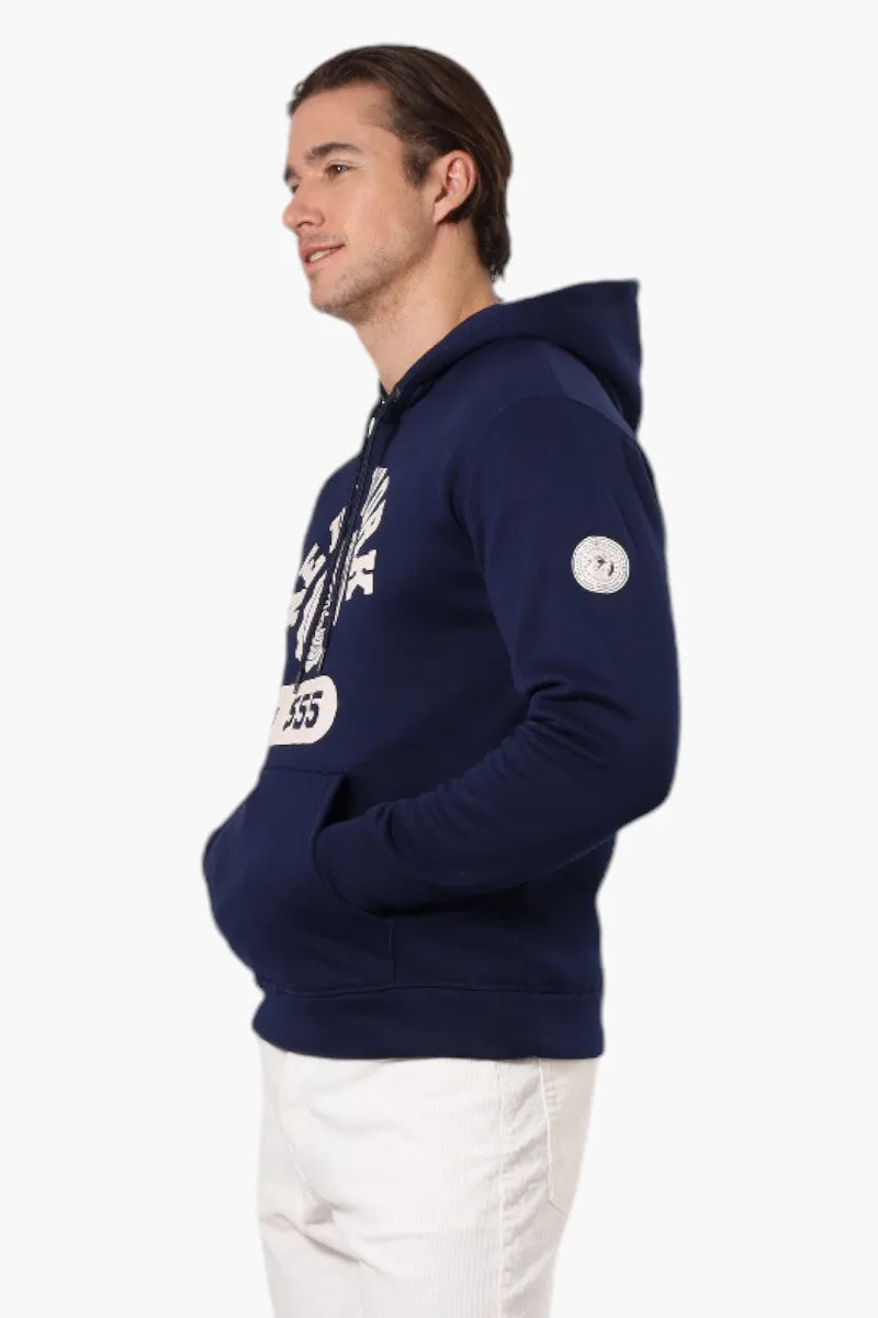 Super Triple Goose New York Print Hoodie - Navy